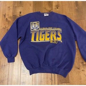 Vintage LSU Tigers Louisiana State University Sweatshirt Sweater Size XXL 2X